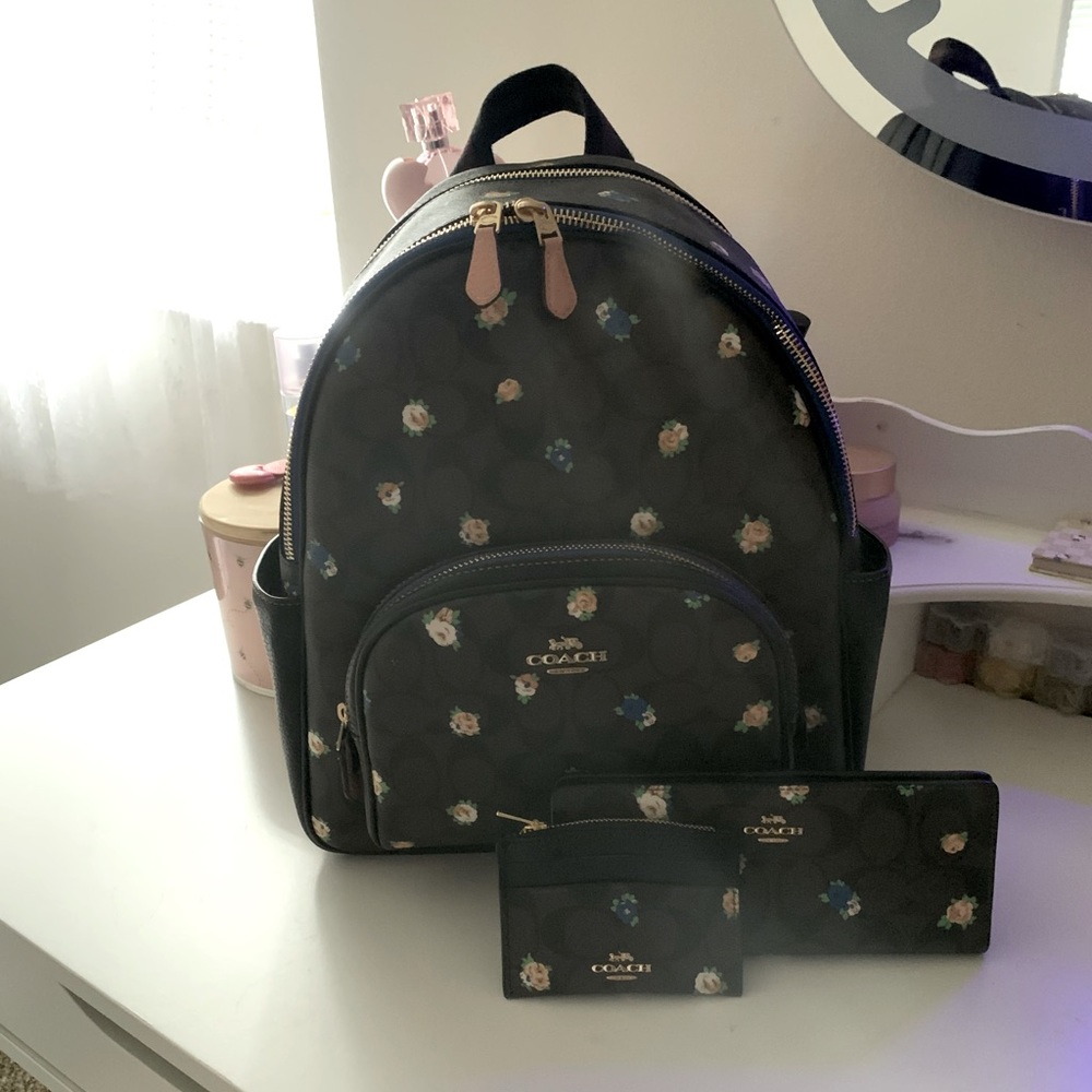 Coach C7276 Court Backpack Vintage Mini Rose